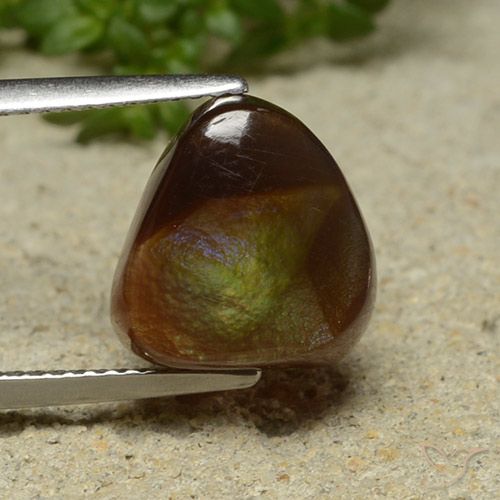 4.94ct Naturale Multicolore Agata di fuoco, Taglio a fantasia, Opaco