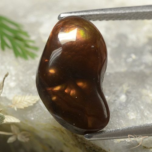 4.58ct Naturale Multicolore Agata di fuoco, Taglio a fantasia, Opaco