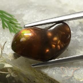 Agata di fuoco Multicolore naturale da 4.58 ct, Taglio a fantasia, Opaco
