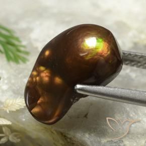 Agata di fuoco Multicolore naturale da 4.58 ct, Taglio a fantasia, Opaco