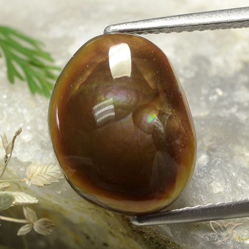5.37ct Naturale Multicolore Agata di fuoco, Taglio a fantasia, Opaco