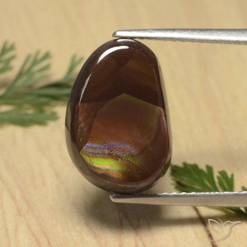5.12ct Naturale Multicolore Agata di fuoco, Taglio a fantasia, Opaco