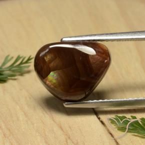 Agata di fuoco Multicolore naturale da 3.94 ct, Taglio trillion, Opaco