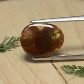 Agata di fuoco Multicolore naturale da 3.74 ct, Ovale, Opaco