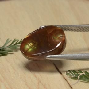 Agata di fuoco Multicolore naturale da 3.74 ct, Ovale, Opaco