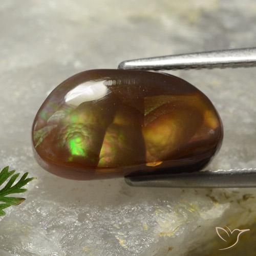 Agata di fuoco Multicolore naturale da 4.21 ct, Taglio a fantasia, Opaco