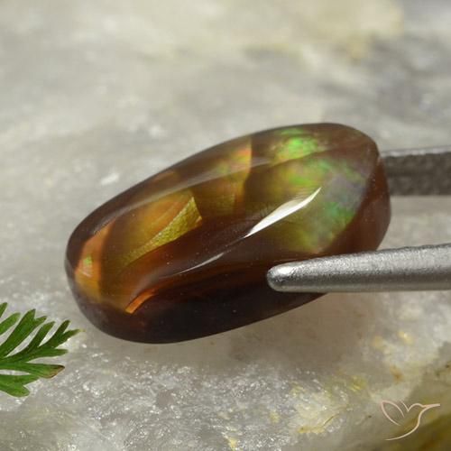Agata di fuoco Multicolore naturale da 4.21 ct, Taglio a fantasia, Opaco