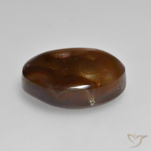 Agata di fuoco Multicolore naturale da 6.40 ct, Ovale, Opaco