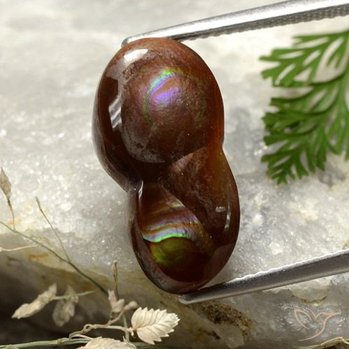 7.05ct Naturale Multicolore Agata di fuoco, Taglio a fantasia, Opaco