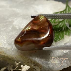 Agata di fuoco Multicolore naturale da 7.71 ct, Taglio a fantasia, Opaco