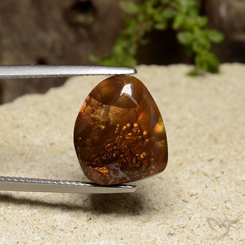 9.12ct Naturale Multicolore Agata di fuoco, Taglio a fantasia, Opaco
