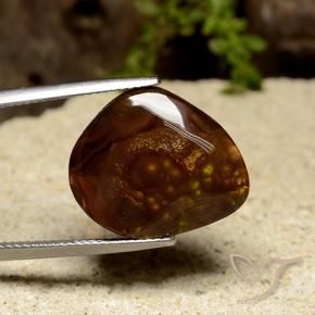 Agata di fuoco Multicolore naturale da 14.36 ct, Taglio a fantasia, Opaco