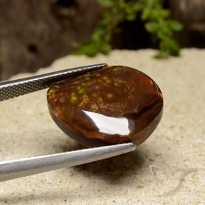 Agata di fuoco Multicolore naturale da 14.36 ct, Taglio a fantasia, Opaco