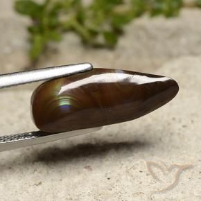 Agata di fuoco Multicolore naturale da 5.21 ct, Taglio a fantasia, Opaco
