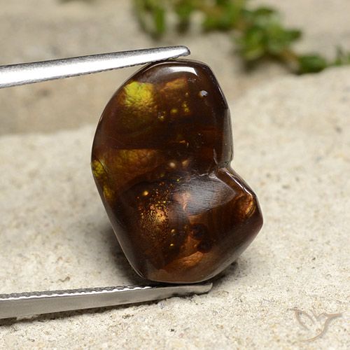 8.42ct Naturale Multicolore Agata di fuoco, Taglio a fantasia, Opaco