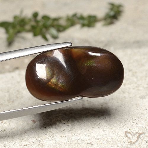 10.91ct Naturale Multicolore Agata di fuoco, Taglio a fantasia, Opaco