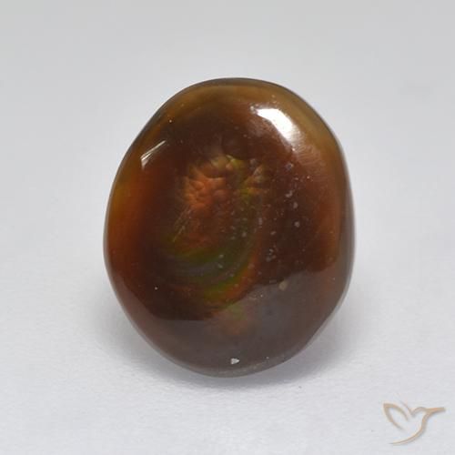 2.83ct Naturale Multicolore Agata di fuoco, Ovale, Traslucido