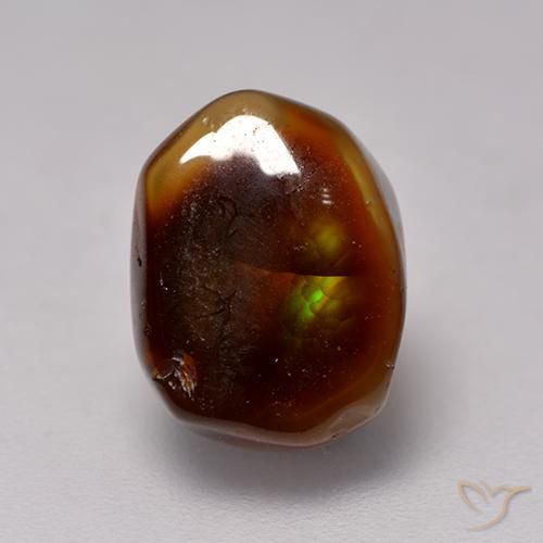 4.10ct Naturale Multicolore Agata di fuoco, Taglio a fantasia, Traslucido