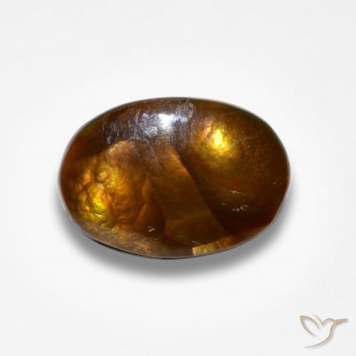 Agata di fuoco Multicolore naturale da 4.19 ct, Ovale, Opaco