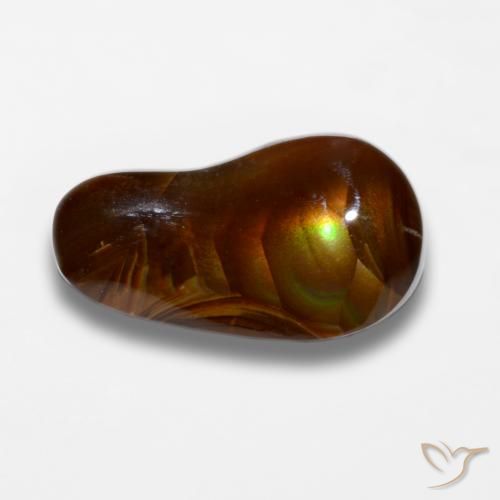 7.36ct Naturale Multicolore Agata di fuoco, Taglio a fantasia, Opaco