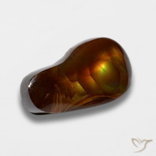 Agata di fuoco Multicolore naturale da 7.36 ct, Taglio a fantasia, Opaco