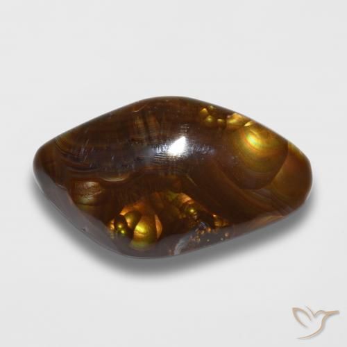 Agata di fuoco Multicolore naturale da 11.34 ct, Taglio a fantasia, Opaco