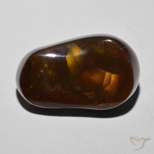 11.34ct Naturale Multicolore Agata di fuoco, Taglio a fantasia, Opaco
