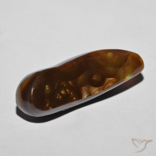 Agata di fuoco Multicolore naturale da 8.55 ct, Taglio a fantasia, Opaco