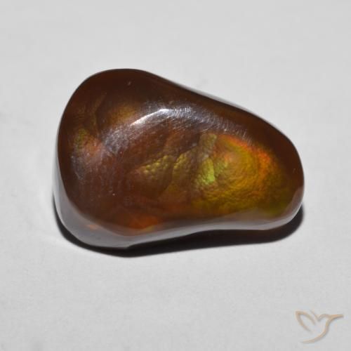 6.88ct Naturale Multicolore Agata di fuoco, Taglio a fantasia, Opaco