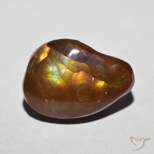 7.28ct Naturale Multicolore Agata di fuoco, Taglio a fantasia, Opaco