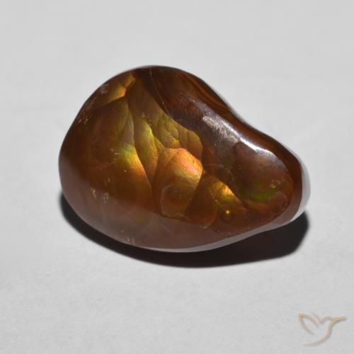 Agata di fuoco Multicolore naturale da 7.28 ct, Taglio a fantasia, Opaco
