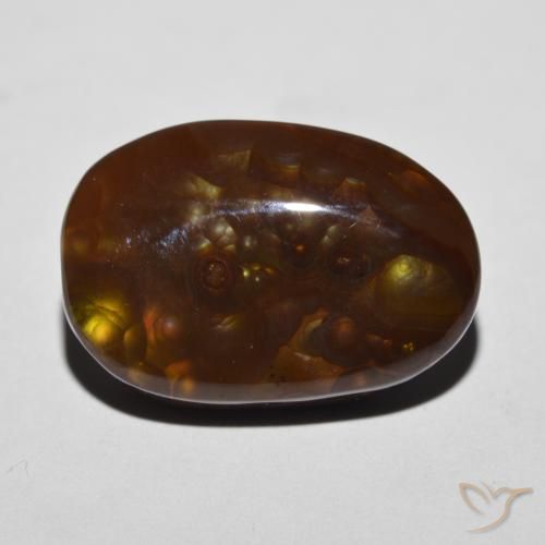 12.27ct Naturale Multicolore Agata di fuoco, Taglio a fantasia, Opaco