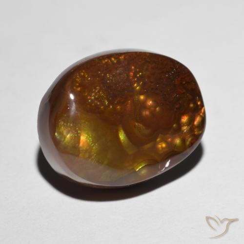 Agata di fuoco Multicolore naturale da 7.96 ct, Taglio a fantasia, Opaco