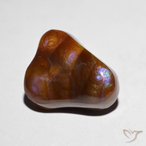 Agata di fuoco Multicolore naturale da 8.19 ct, Taglio a fantasia, Opaco