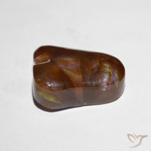 Agata di fuoco Multicolore naturale da 8.19 ct, Taglio a fantasia, Opaco