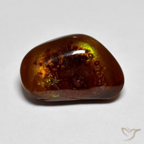 8.53ct Naturale Multicolore Agata di fuoco, Taglio a fantasia, Opaco