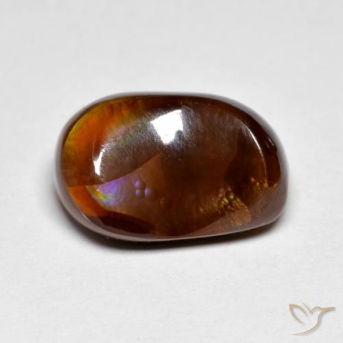 5.66ct Naturale Multicolore Agata di fuoco, Taglio a fantasia, Opaco