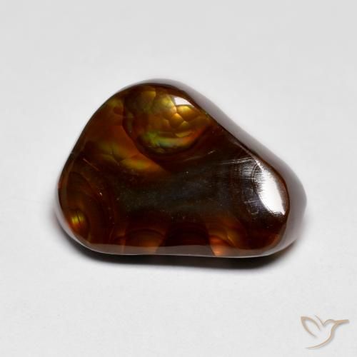 7.05ct Naturale Multicolore Agata di fuoco, Taglio a fantasia, Opaco