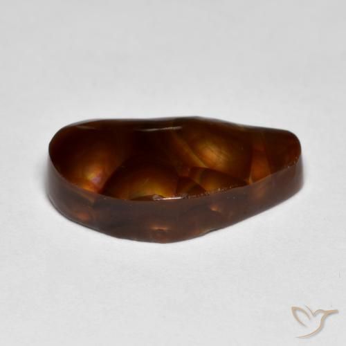 Agata di fuoco Multicolore naturale da 7.24 ct, Taglio a fantasia, Opaco