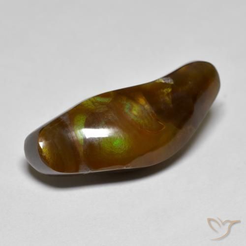 10.15ct Naturale Multicolore Agata di fuoco, Taglio a fantasia, Opaco