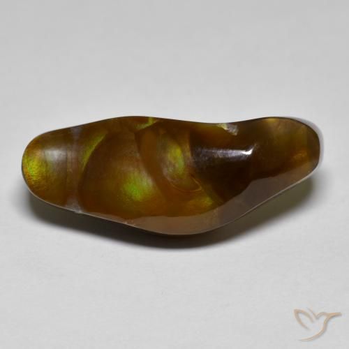 Agata di fuoco Multicolore naturale da 10.15 ct, Taglio a fantasia, Opaco