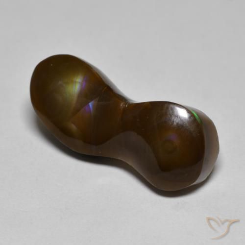 8.64ct Naturale Multicolore Agata di fuoco, Taglio a fantasia, Opaco