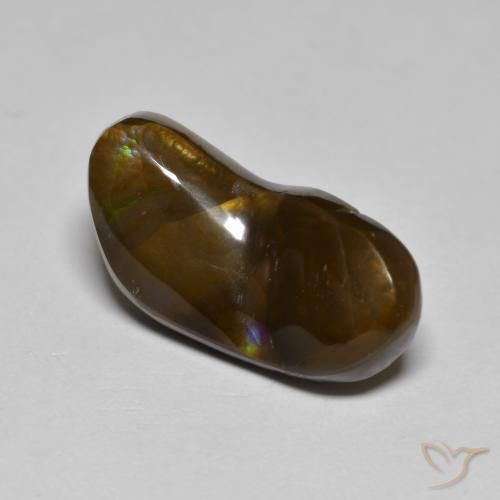 6.23ct Naturale Multicolore Agata di fuoco, Taglio a fantasia, Opaco