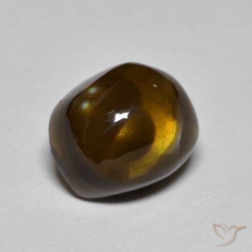 4.61ct Naturale Multicolore Agata di fuoco, Taglio a fantasia, Opaco