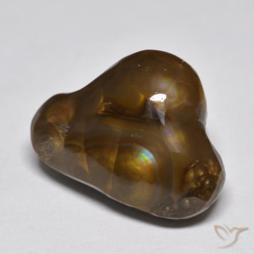 Agata di fuoco Multicolore naturale da 9.86 ct, Taglio a fantasia, Opaco