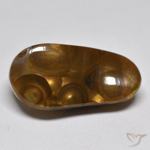 9.59ct Naturale Multicolore Agata di fuoco, Taglio a fantasia, Traslucido
