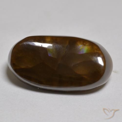 6.13ct Naturale Multicolore Agata di fuoco, Ovale, Opaco