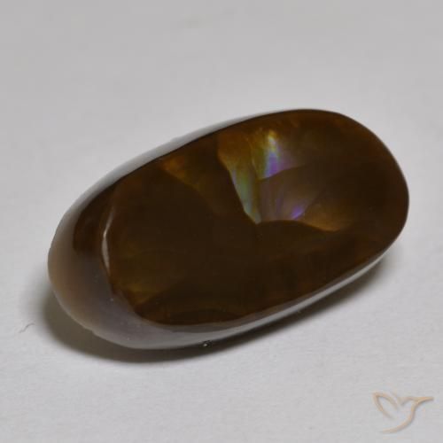Agata di fuoco Multicolore naturale da 6.13 ct, Ovale, Opaco