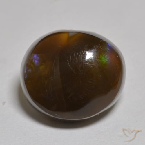 5.99ct Naturale Multicolore Agata di fuoco, Taglio a fantasia, Traslucido