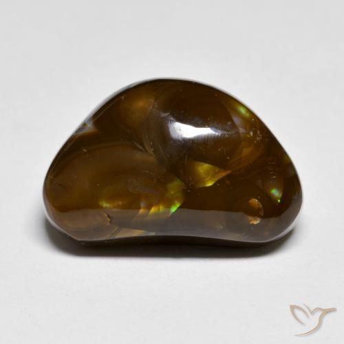 9.39ct Naturale Multicolore Agata di fuoco, Taglio a fantasia, Opaco